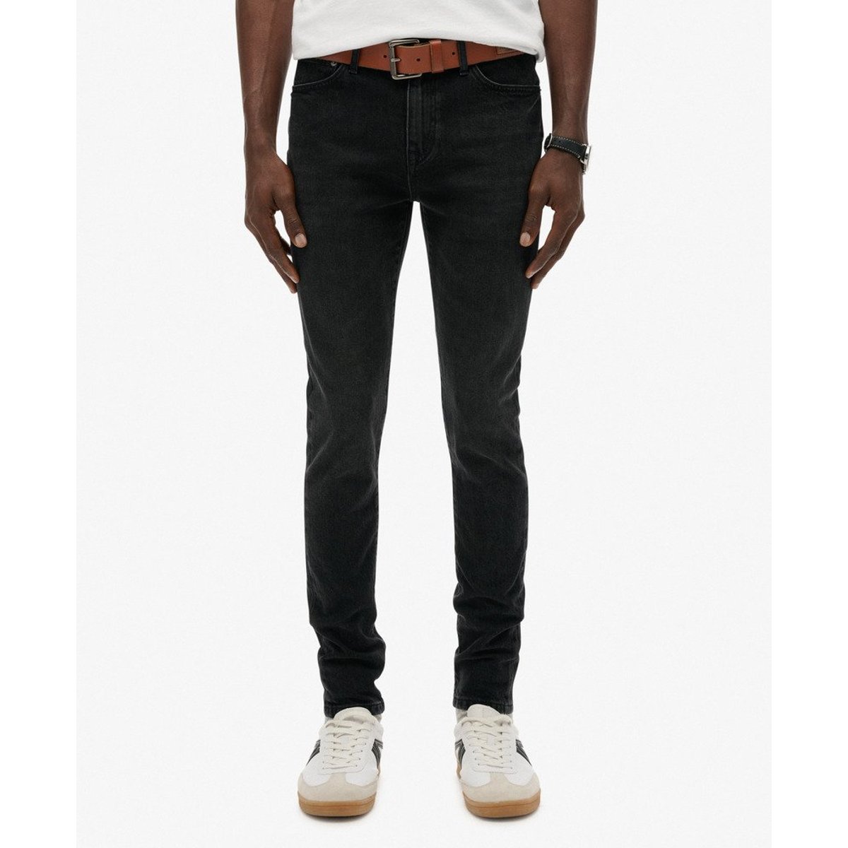 Jean Skinny Vintage noir usé, SUPERDRY