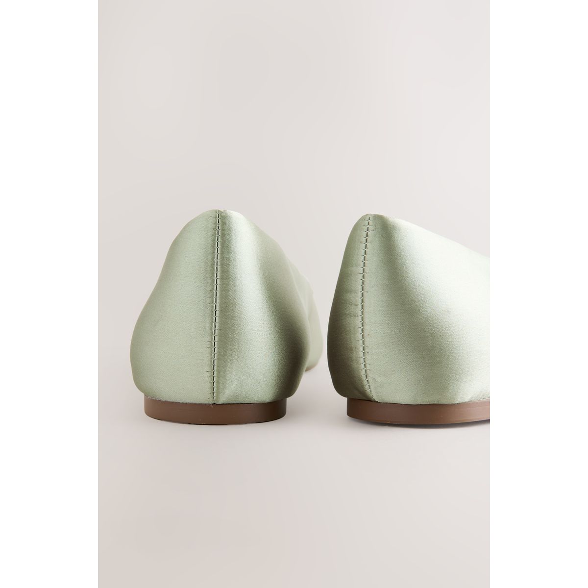 Ballerines avec nœud vert sauge, NEXT