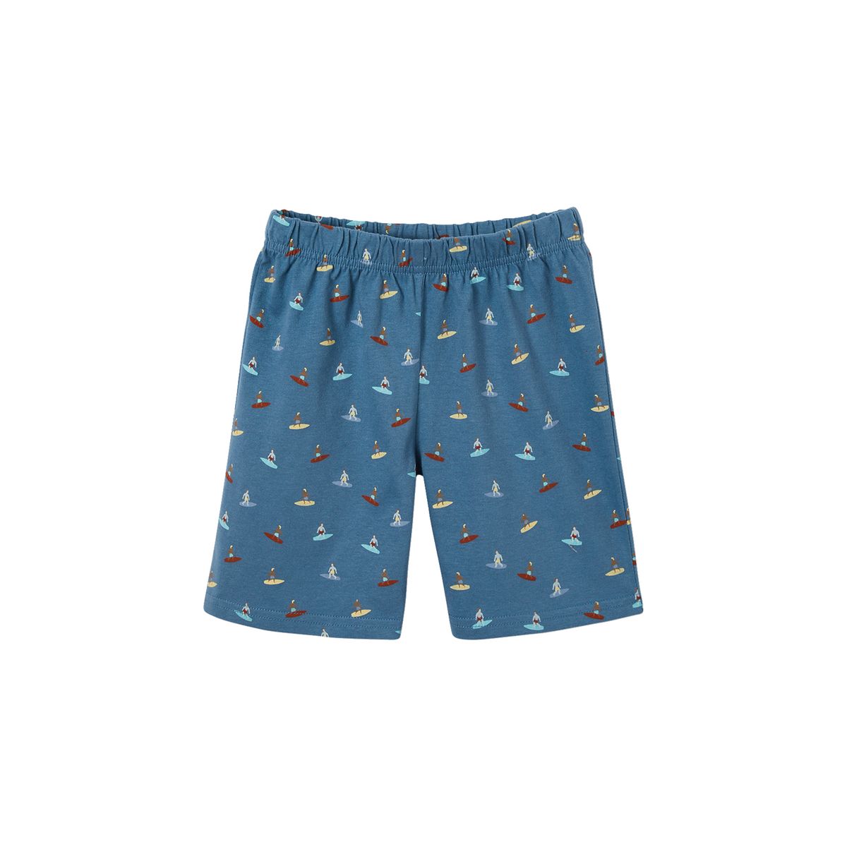 Lot de 2 pyjashorts "Summer Surf" bleu jean, VERTBAUDET