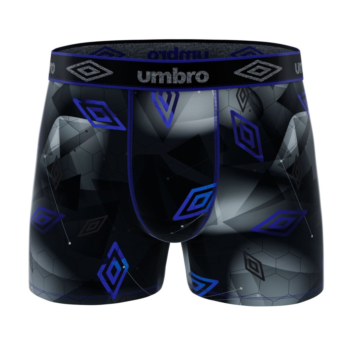 Lot De 6 Boxers Microfibre noir/gris/rouge/bleu/jaune, UMBRO