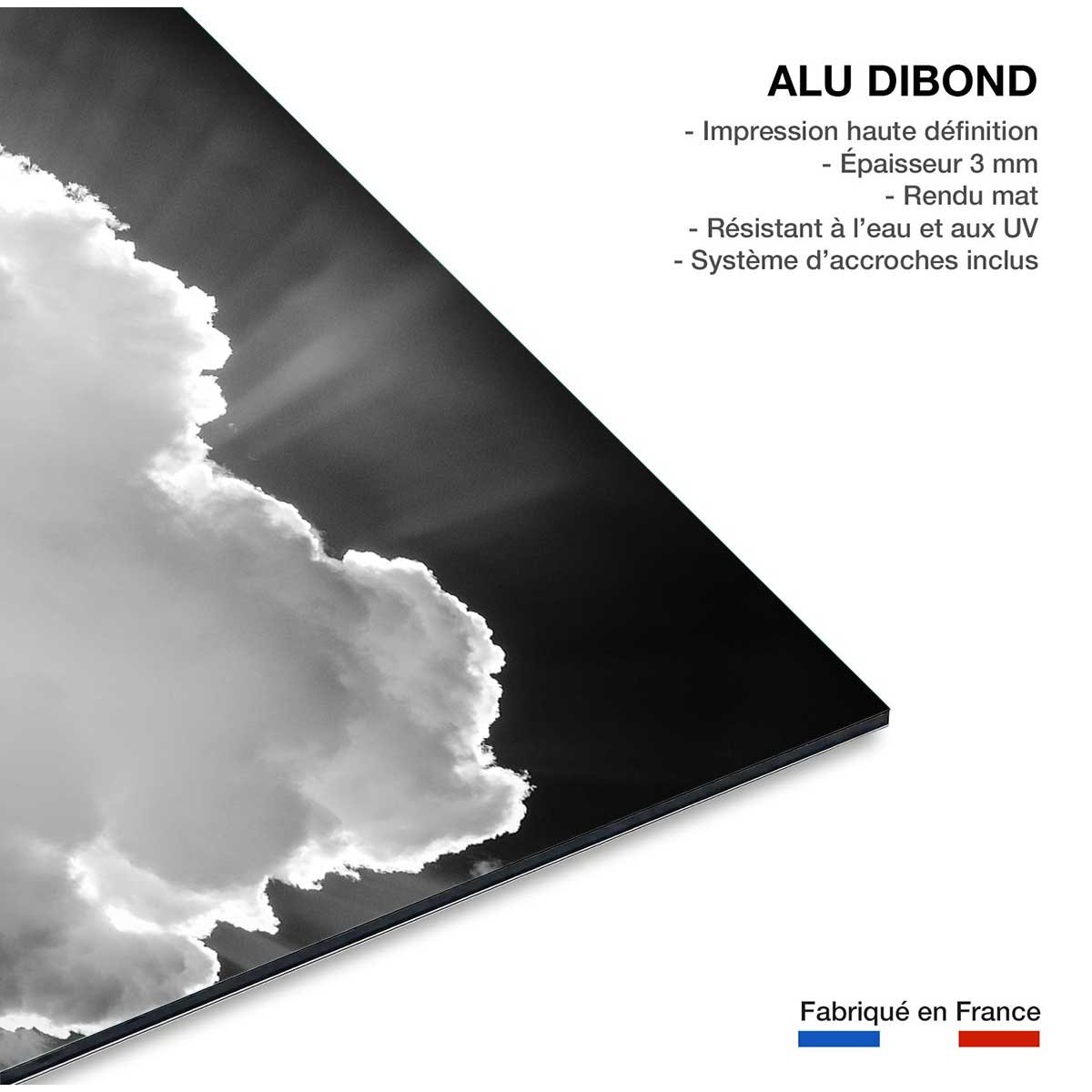 Tableau Affiche illustration graphique cathodique tableau alu dibond, HEXOA