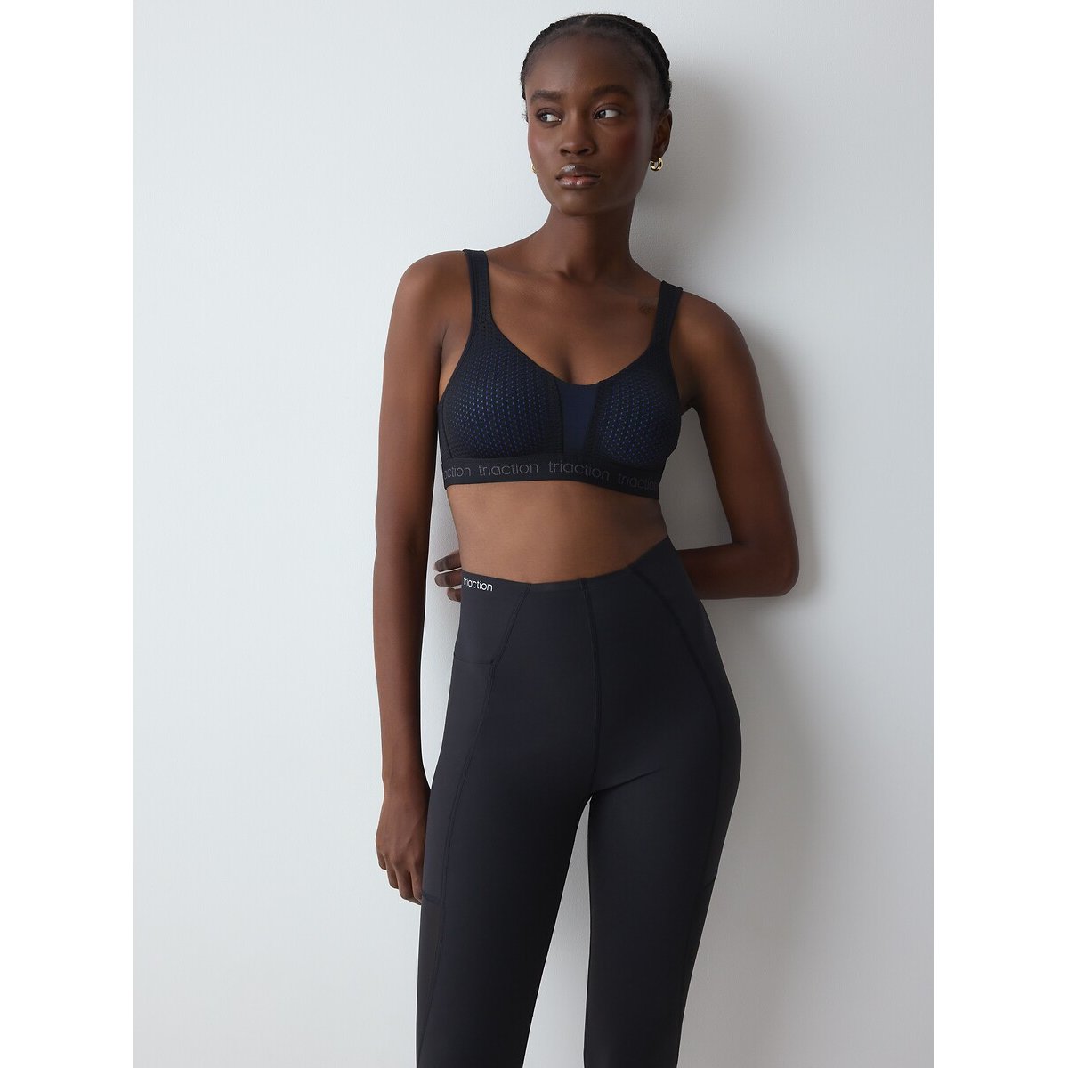 Reggiseno sportivo senza ferretti Energy Lite nero , TRIUMPH