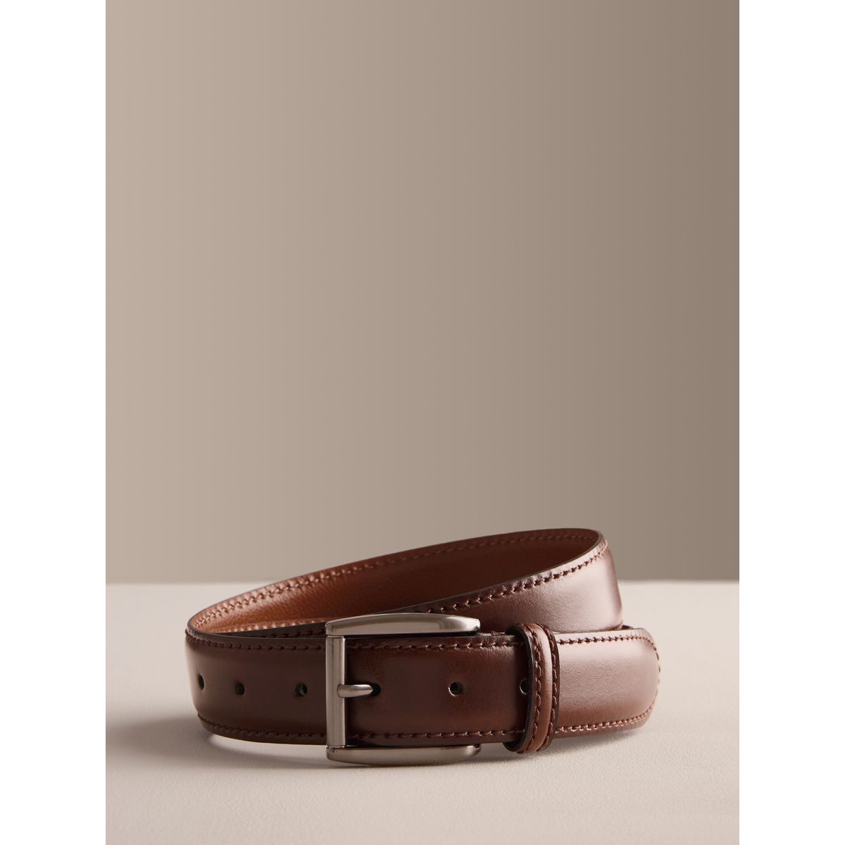 Ceinture fabriquée en italie Signature marron chocolat, NEXT
