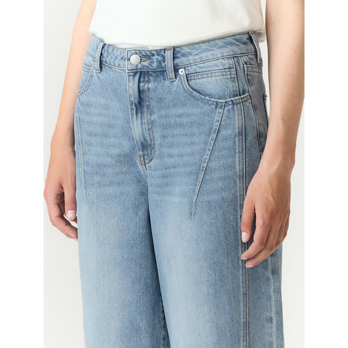Jean bleu - light blue denim1, YAS
