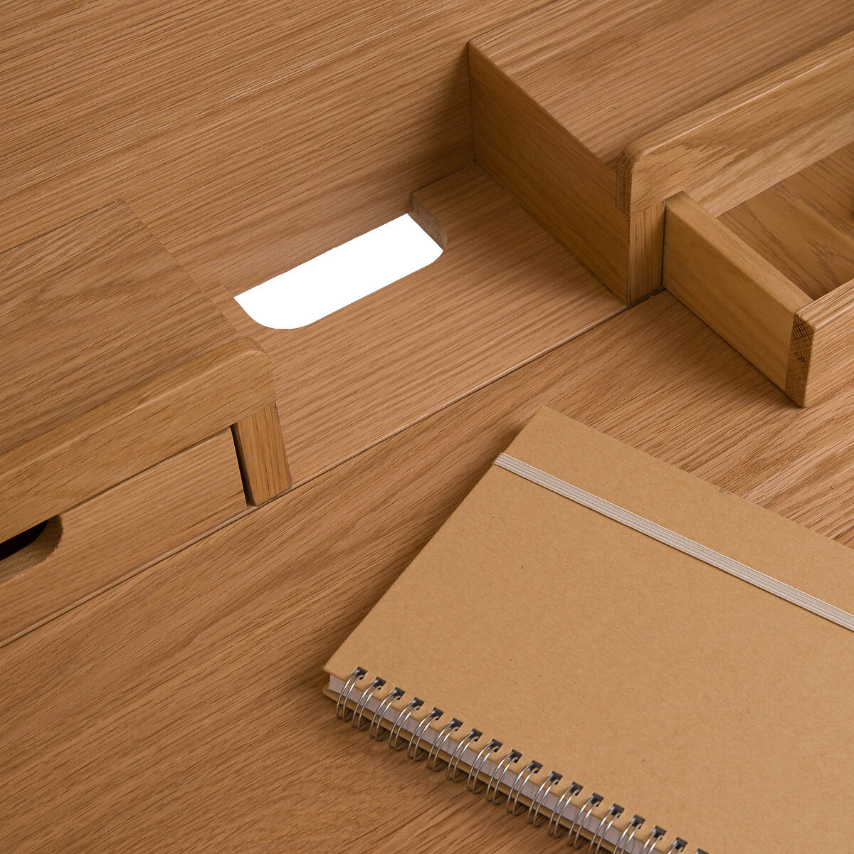 Matheo Hideaway Cabinet Desk light wood, LA REDOUTE INTERIEURS