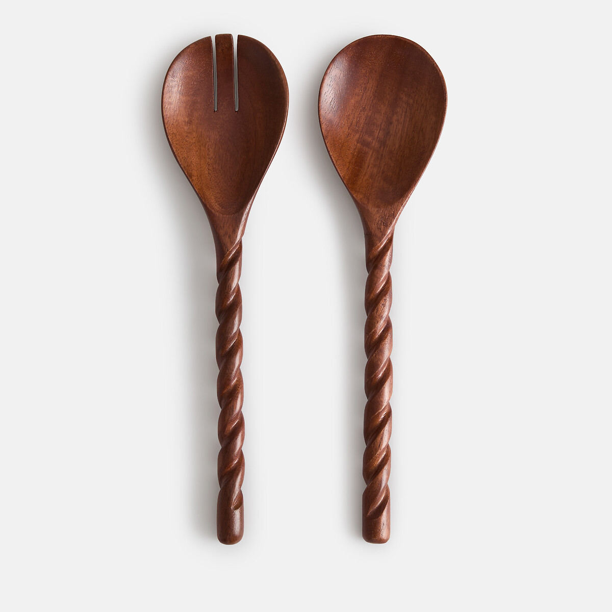 Cubiertos de ensalada, madera de mango, MANGAO marrón, LA REDOUTE INTERIEURS