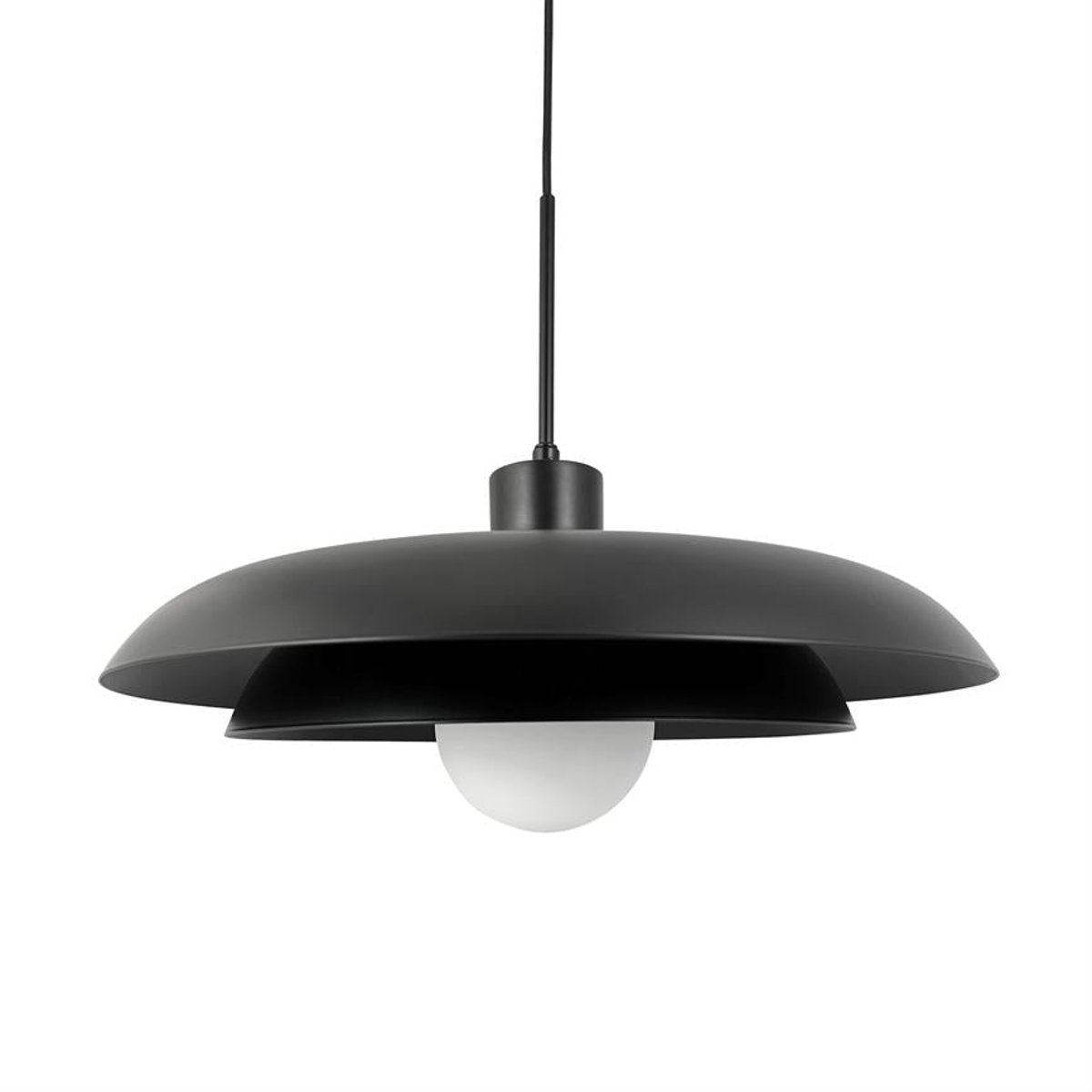 Suspension en Métal et verre AVA noir, DYBERG LARSEN