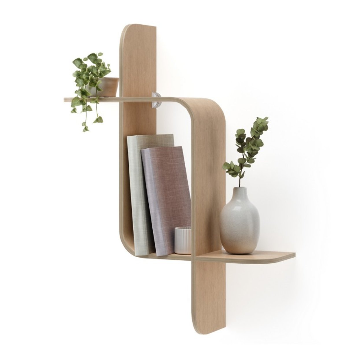 Etagère murale modulable  MONTAGE bois clair, UMBRA