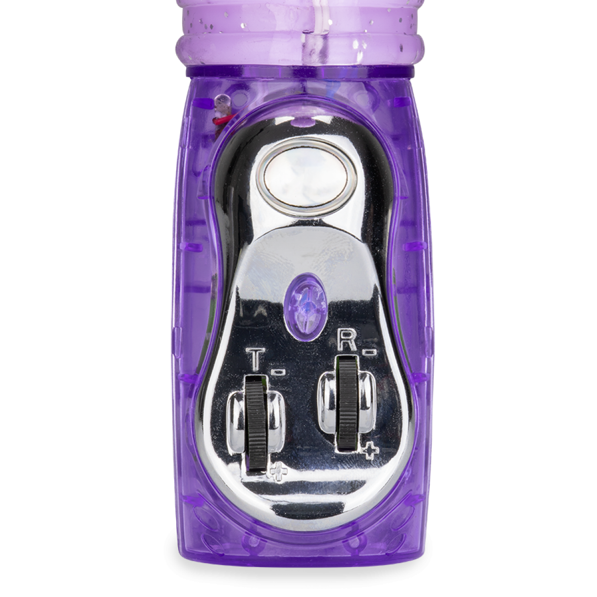 Rabbit glitter penguin va-et-vient automatique violet, LOVE AND VIBES