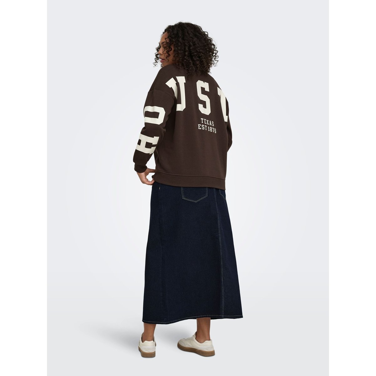 Sweat-Shirt marron - coffee bean 1, ONLY CARMAKOMA