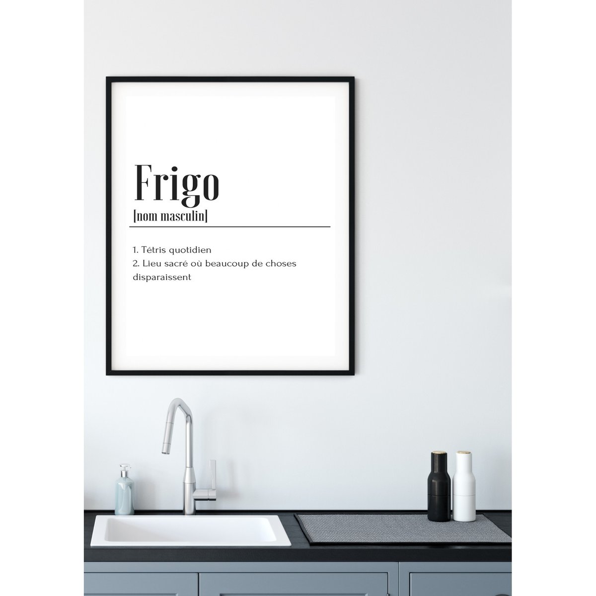 Affiche Définition Frigo blanc, L'AFFICHERIE