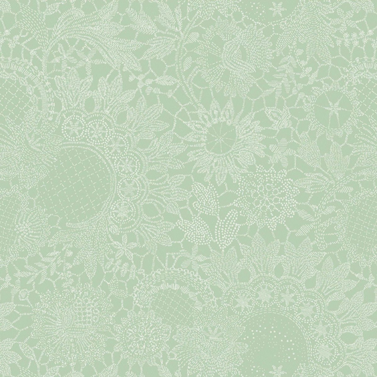 Serviette pur coton MILLE GUIPURES jade, GARNIER THIEBAUT