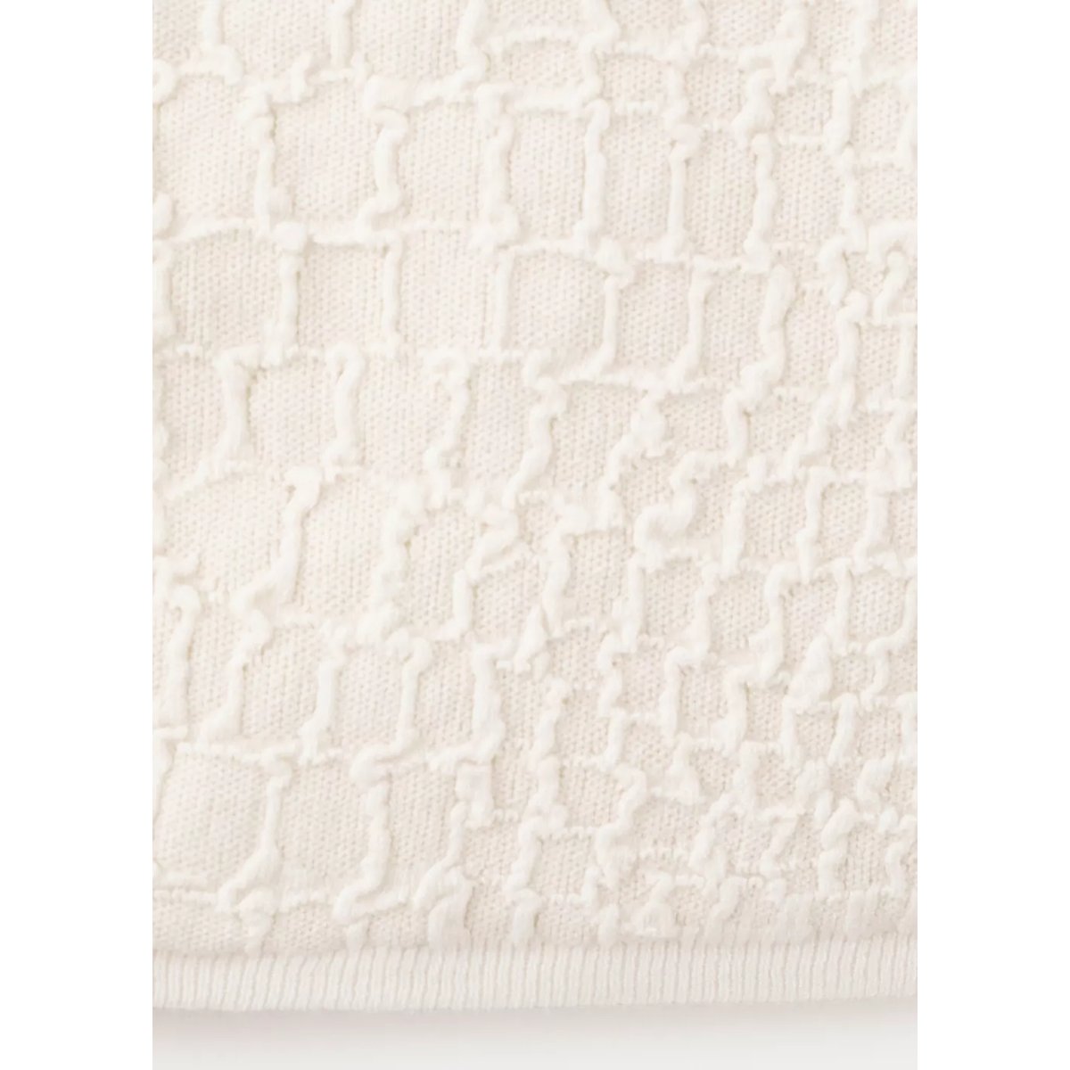 Cardigan tricot texturé écru, MANGO