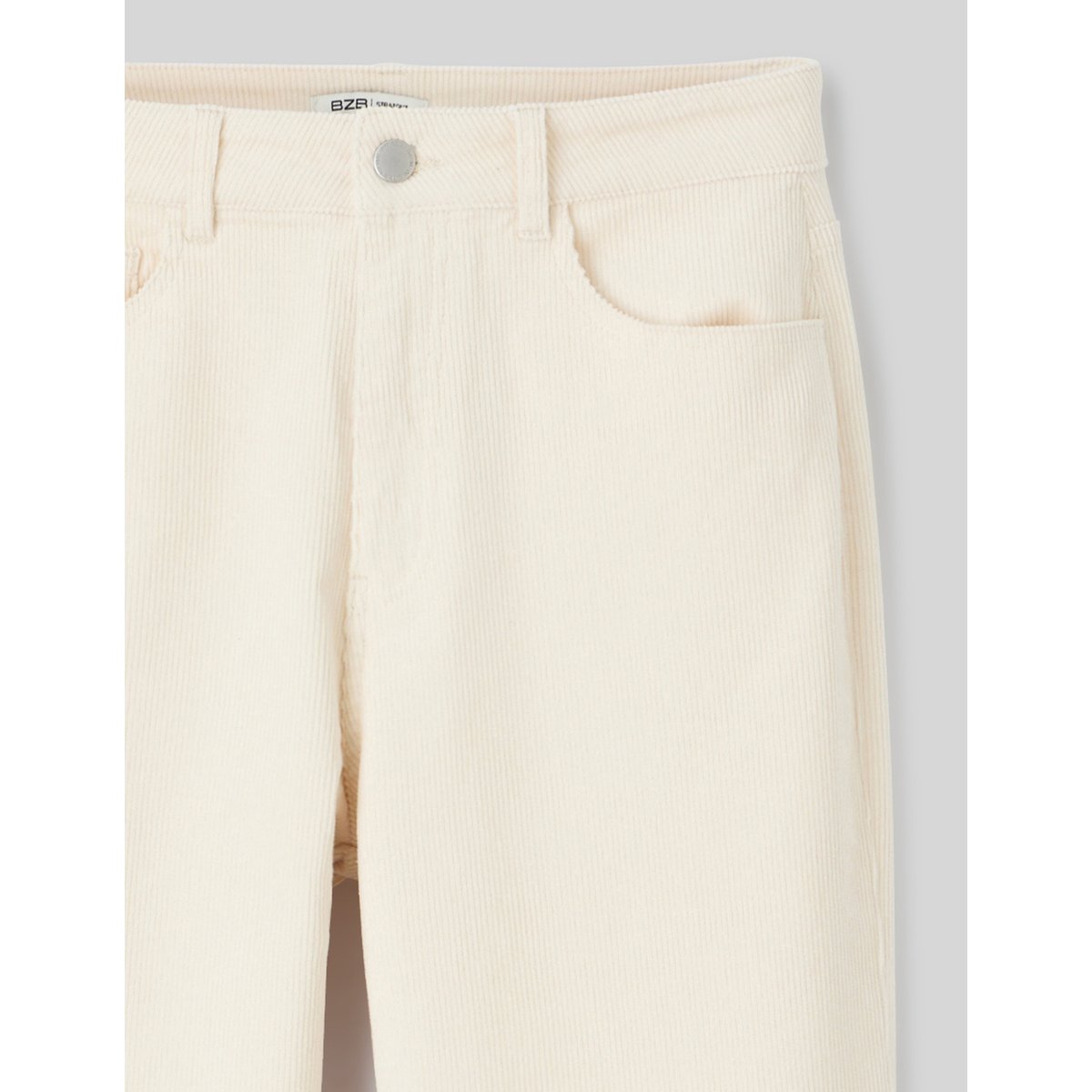 Pantalon straight velours naturel, BZB