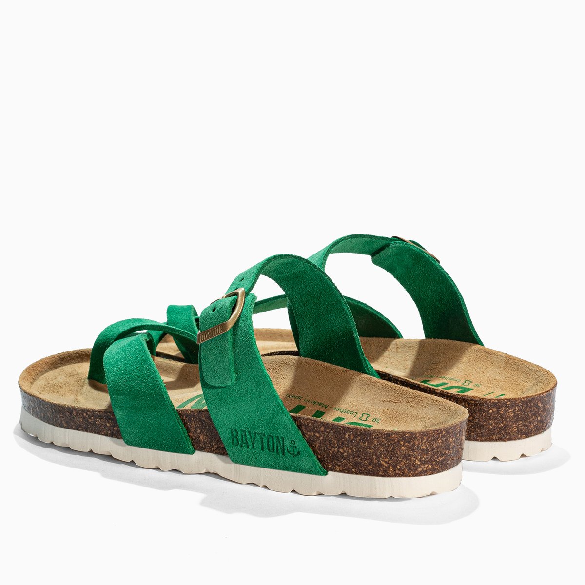 Tongs DIANE vert, BAYTON