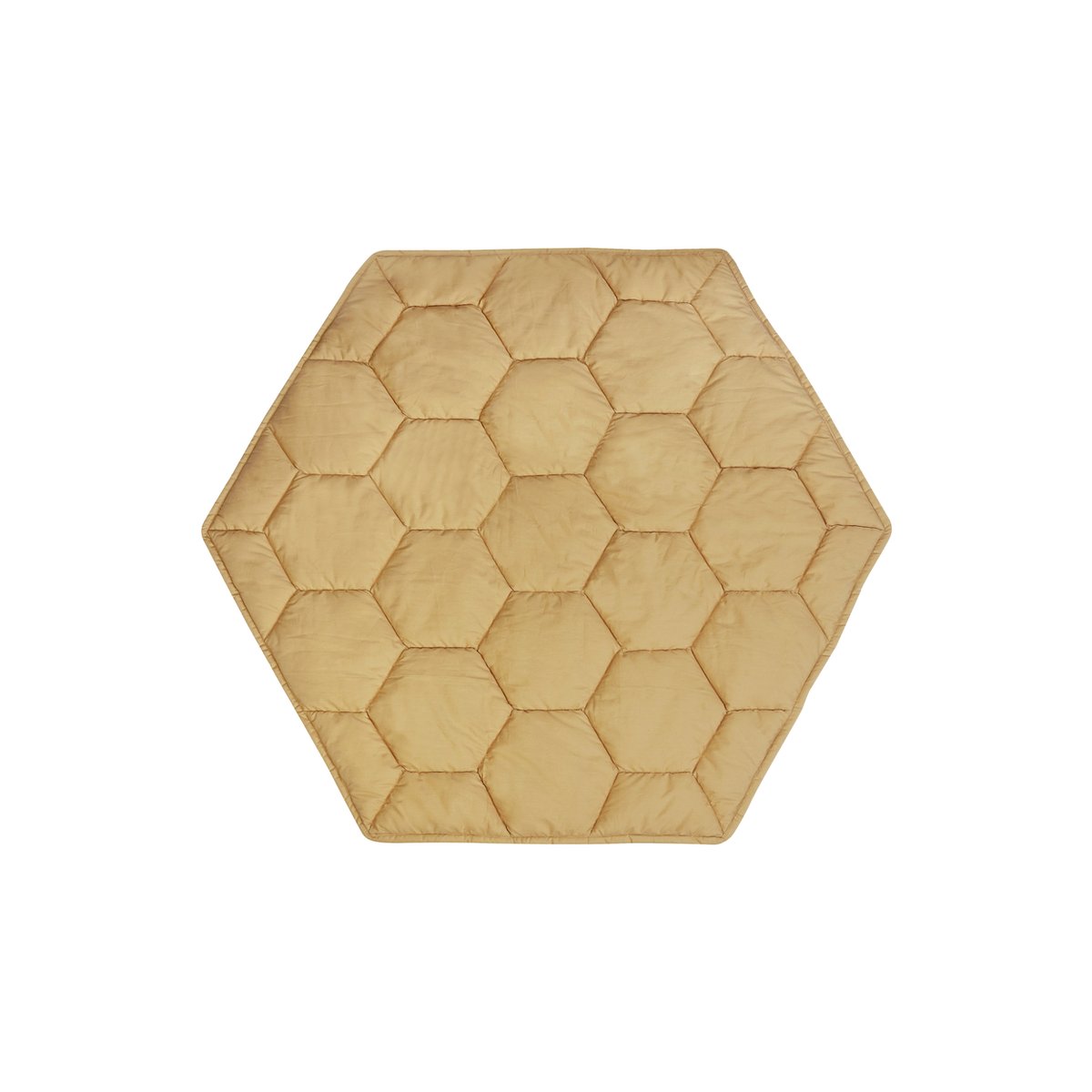 Tapis de jeu nid d'abeille en coton PLANET BEE jaune, LORENA CANALS