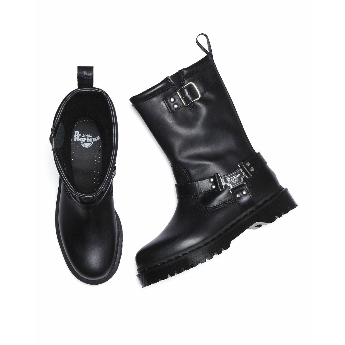 Botas de piel Anistone Hi negro, DR. MARTENS