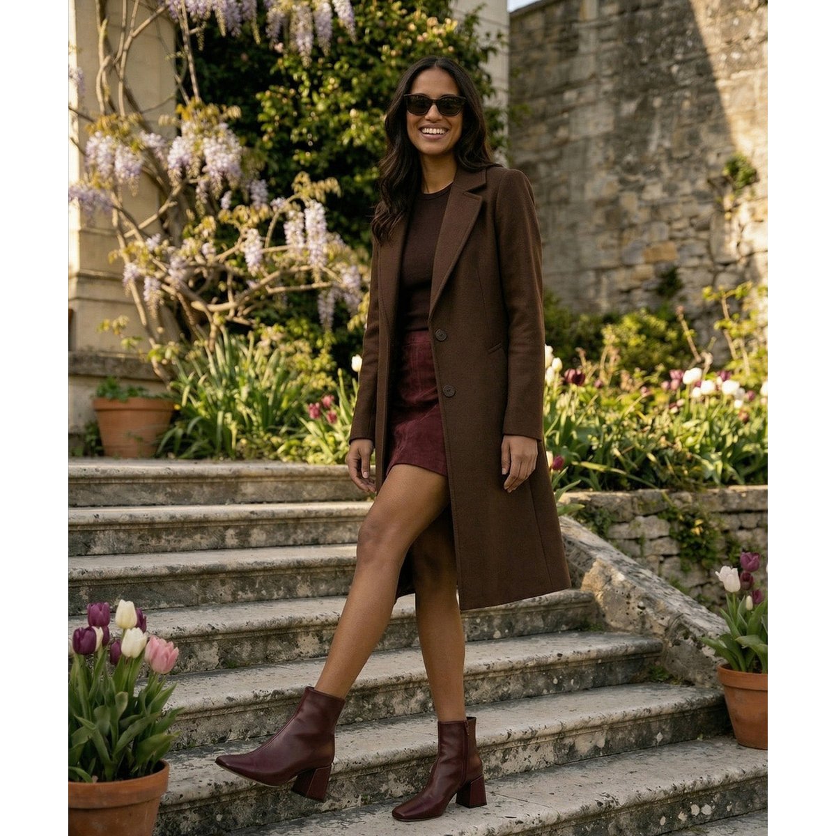 Bottines LAURE prune, FINSBURY