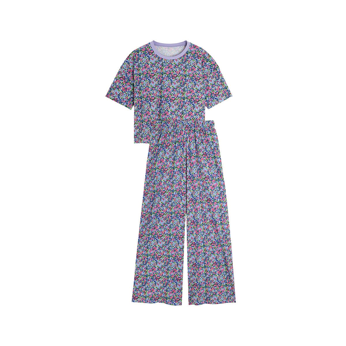 Pyjama long coton Confettis violet, WE ARE JOLIES