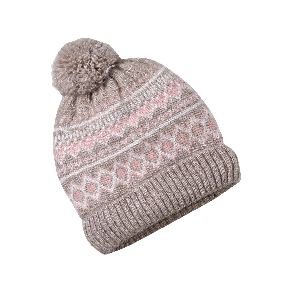 Ensemble tricot bonnet, snood et gants moka, VERTBAUDET