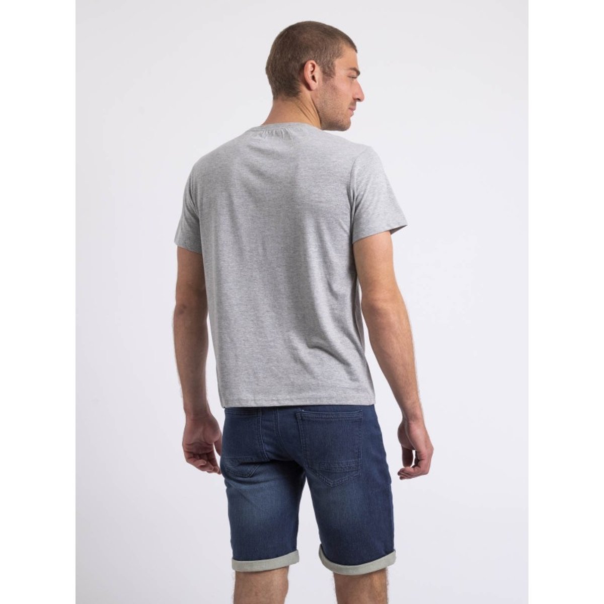 T-shirt Col Rond Nixirock gris, RITCHIE