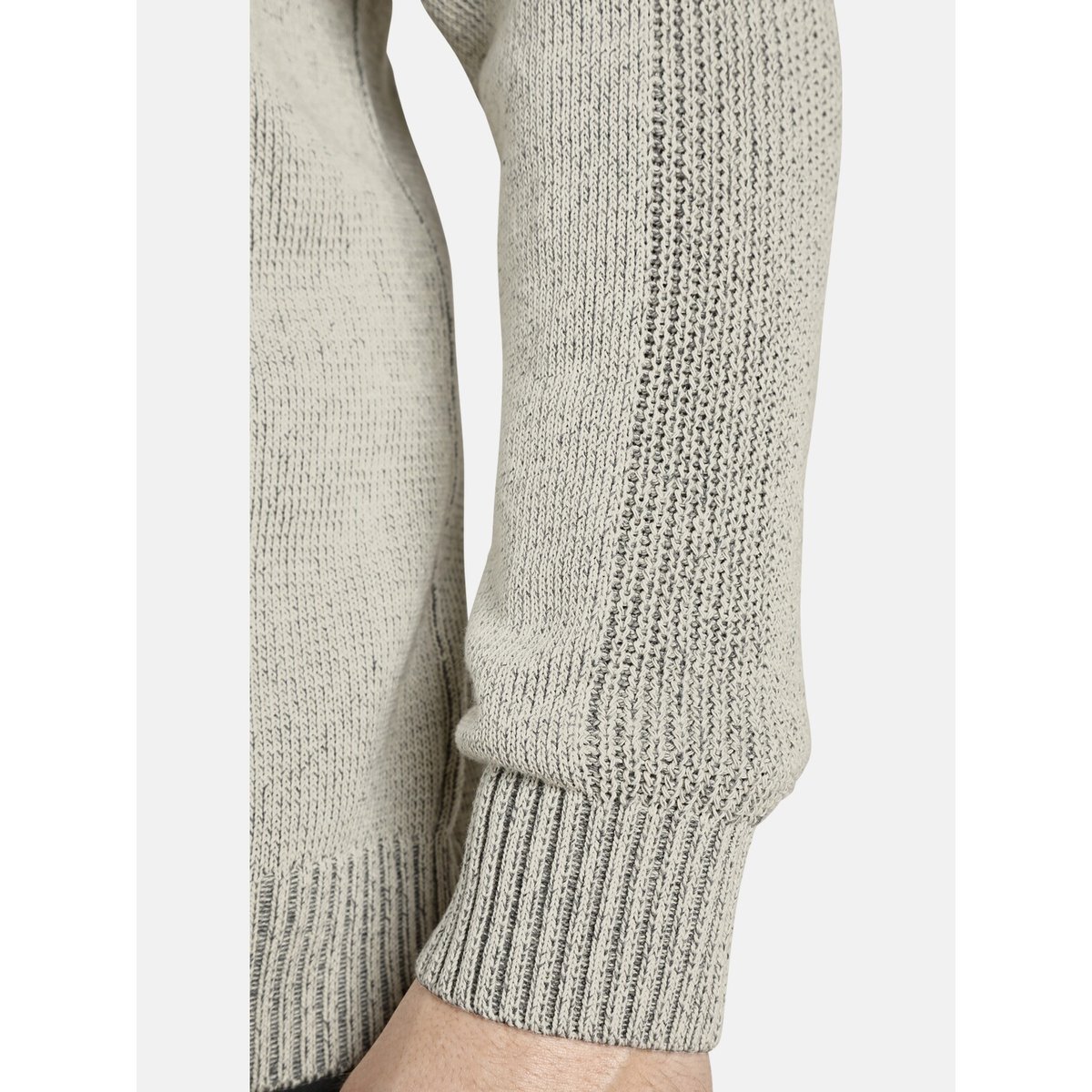 Pull BENJAS beige mélange, JAN VANDERSTORM
