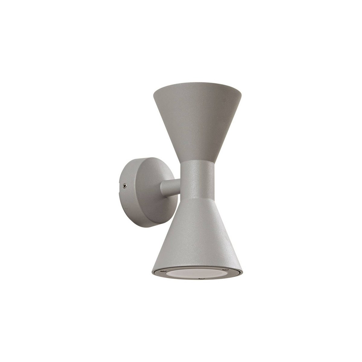 Applique extérieure en aluminium moderne gris, LUCANDE