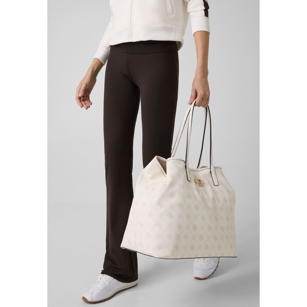 Sac Tote Avec Logo Emelie blanc, GUESS