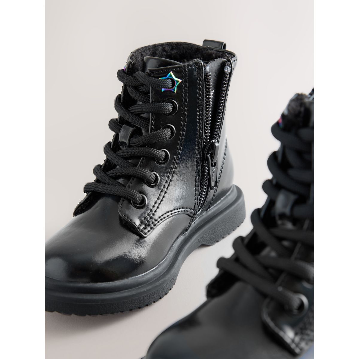Bottines à lacets noir, NEXT