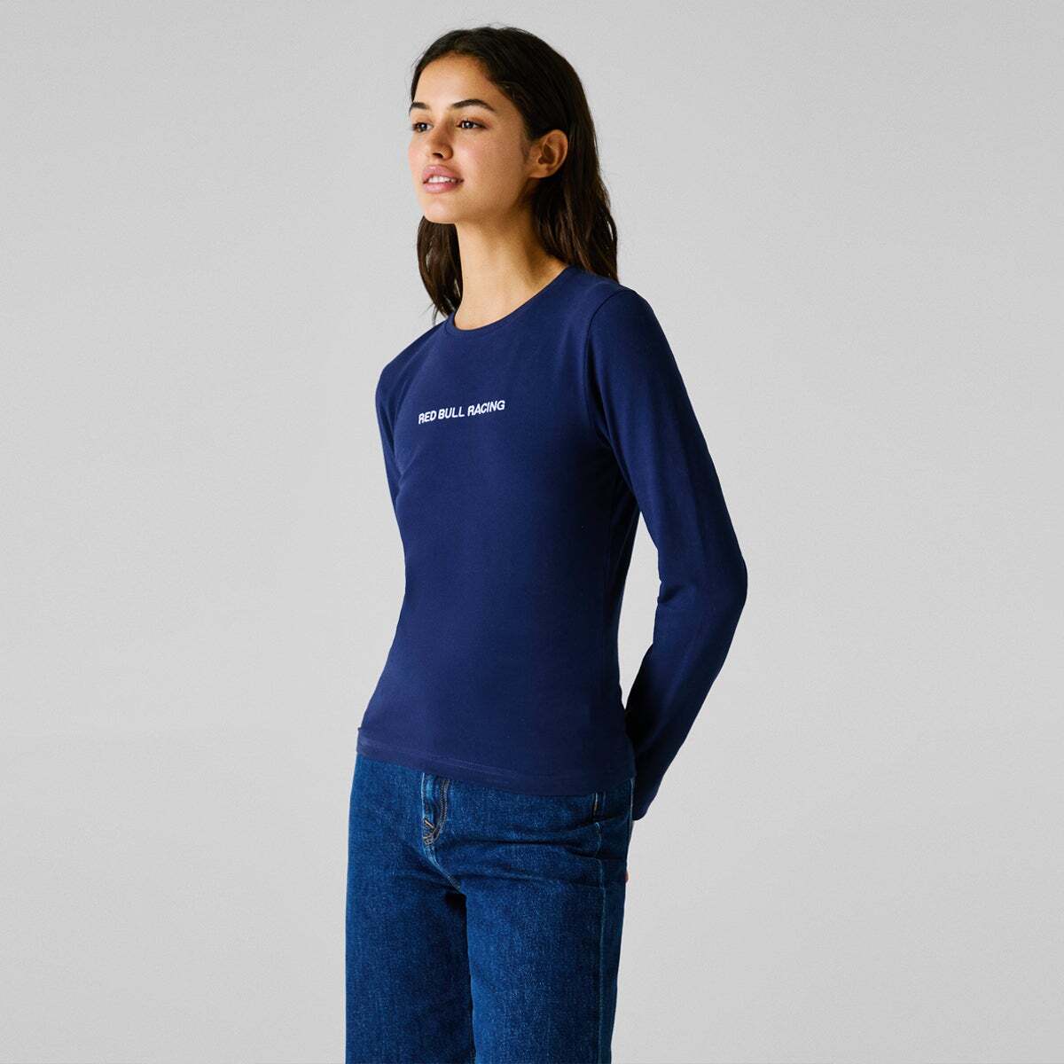 T-Shirt Coupe Slim Avec Logo bleu, PEPE JEANS