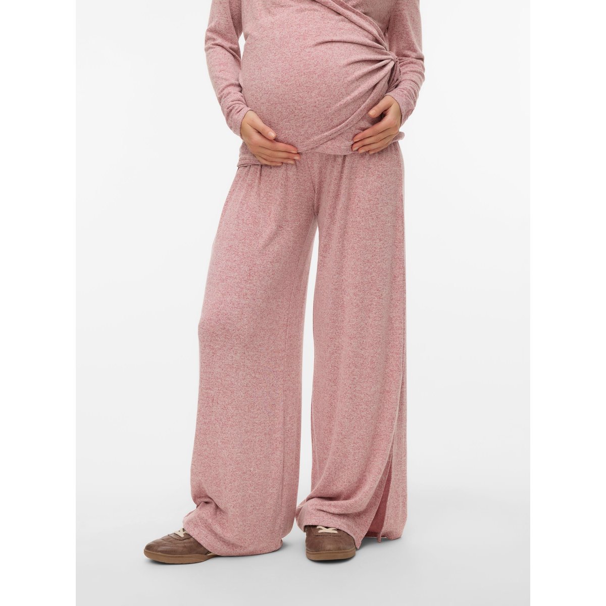 Pantalon À Jambe Large rouge - new maroon, MAMA LICIOUS