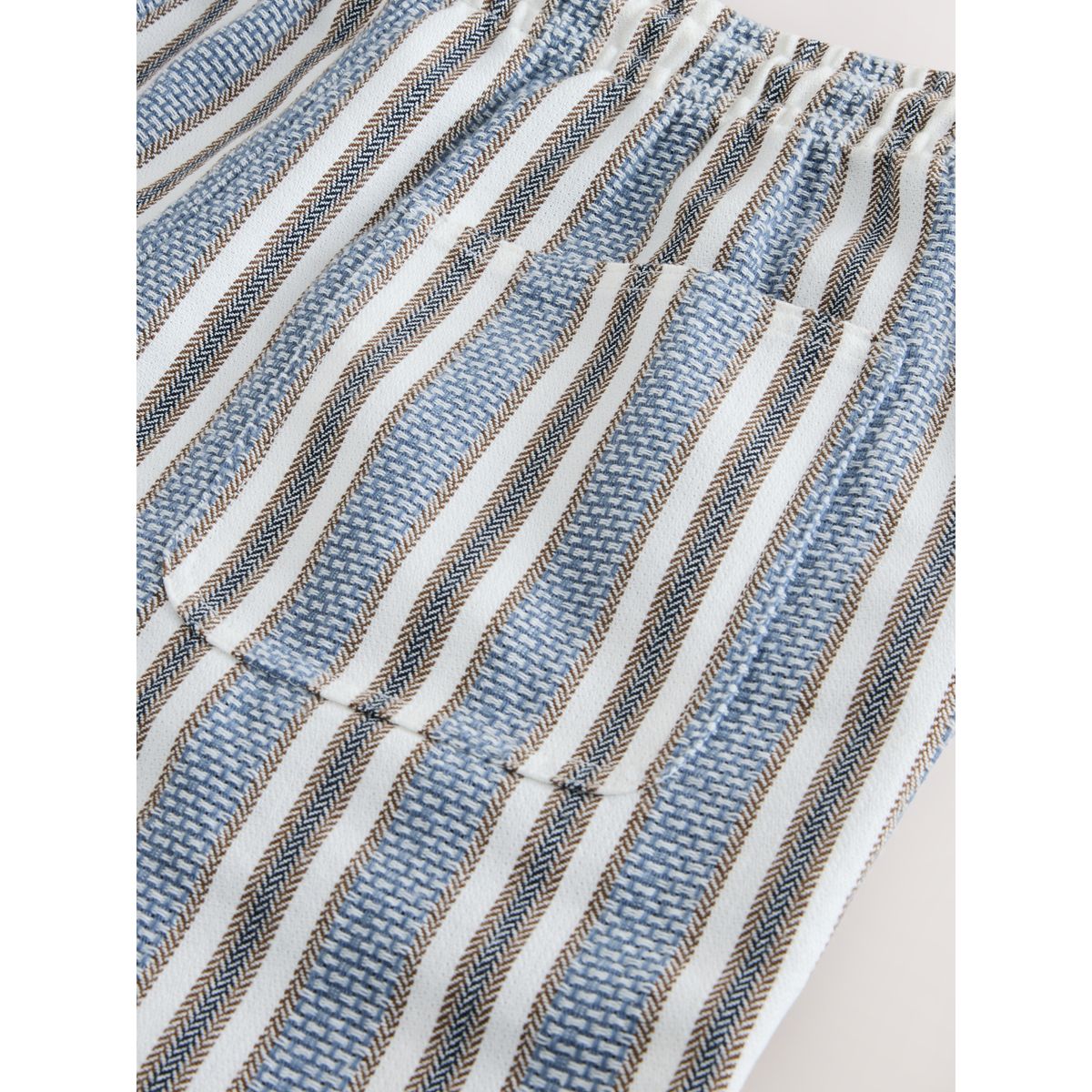 Short texturé à rayures bleu/écru, NEXT