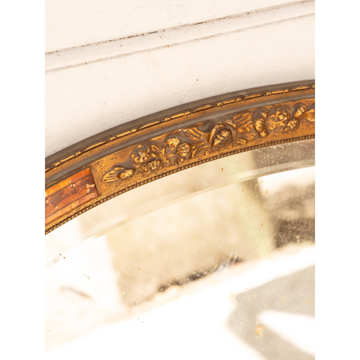 Miroir ovale en bois Georges N°1347 - Bon état miroir, DEBONGOUT