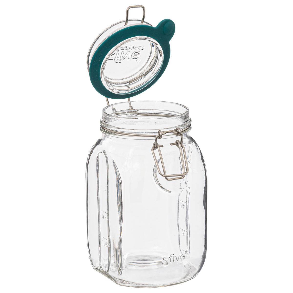 Bocal verre 1L JARRO transparent, 5FIVE SIMPLY SMART