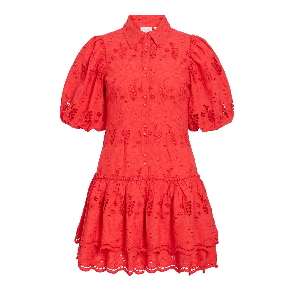 Robe Courte rouge - hibiscus1, VILA