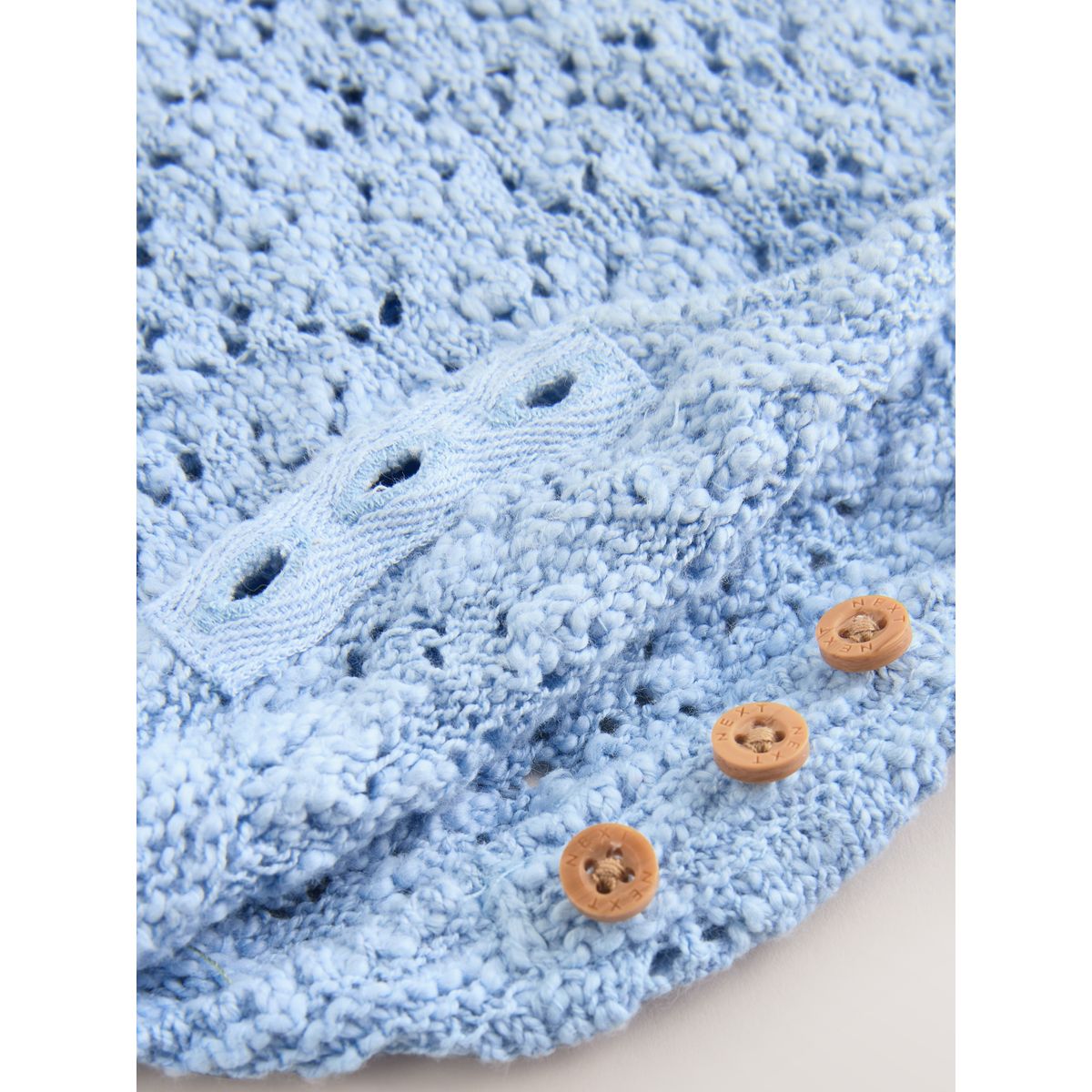 Barboteuse bébé en maille marguerite bleue, NEXT