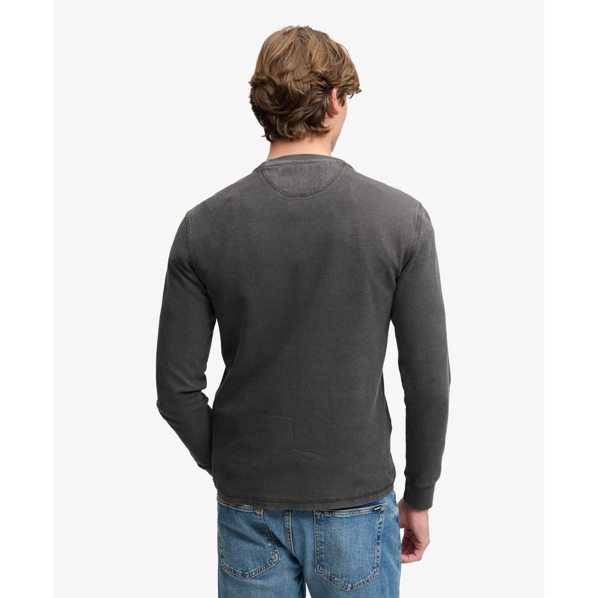 Haut Texturé Classique Épais noir délavé, SUPERDRY