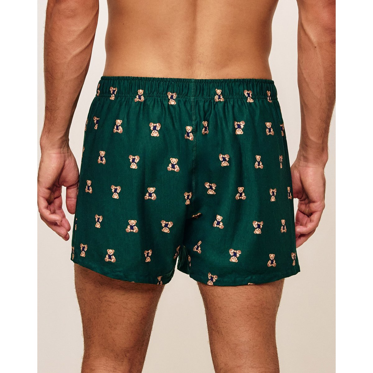 Caleçon en coton imprimé ours GEORGIZ CARRBE emerald, UNDIZ