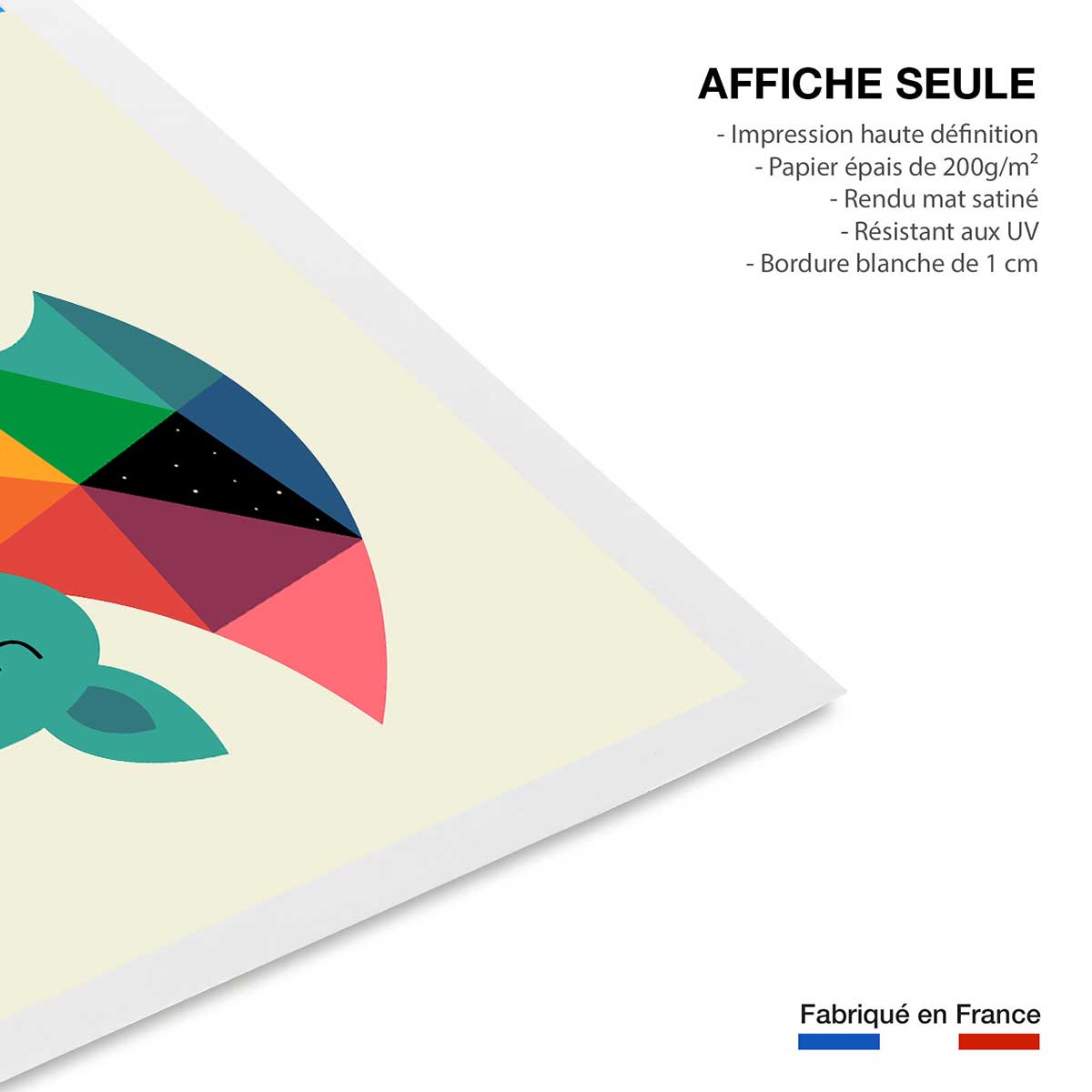 Affiche chauve souris affiche seule, HEXOA