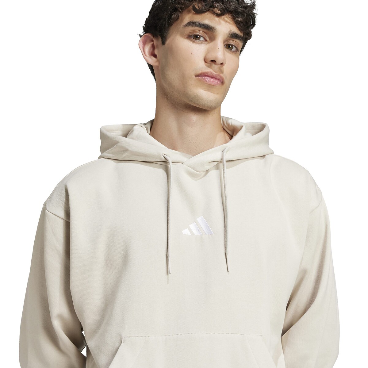 Sweat com capuz em moletão Essential Feelcozy bege, ADIDAS SPORTSWEAR