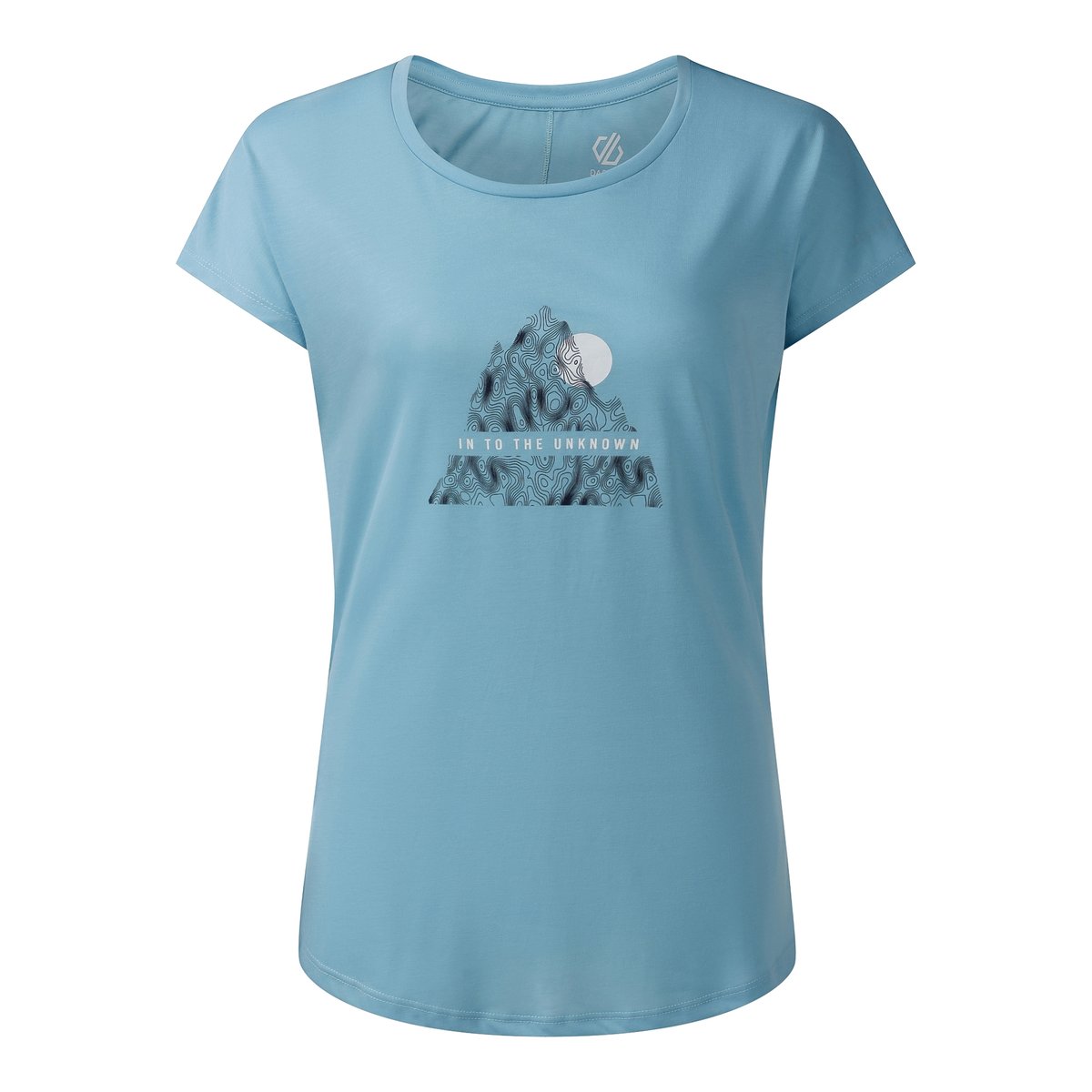 T-shirt motif/style montagne abstraite SERENITY bleu de gris, DARE 2B