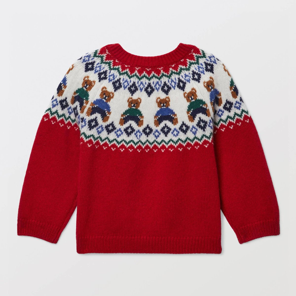 Pull jacquard contenant de la laine poivron, BOUT'CHOU