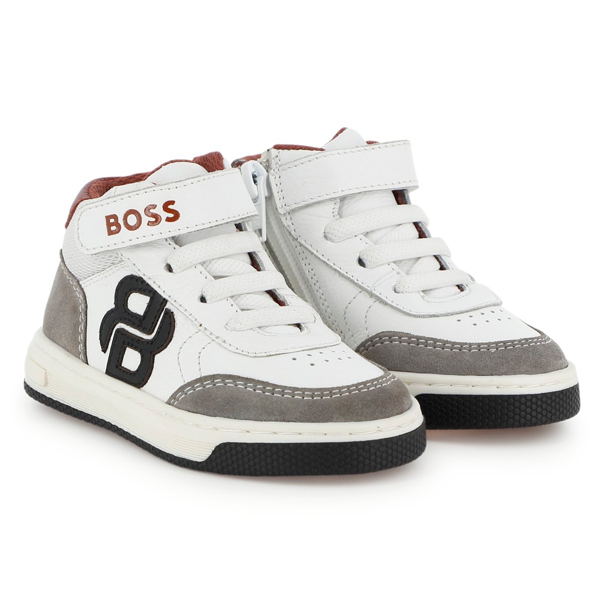 Baskets basses à lacets blanc, BOSS KIDSWEAR