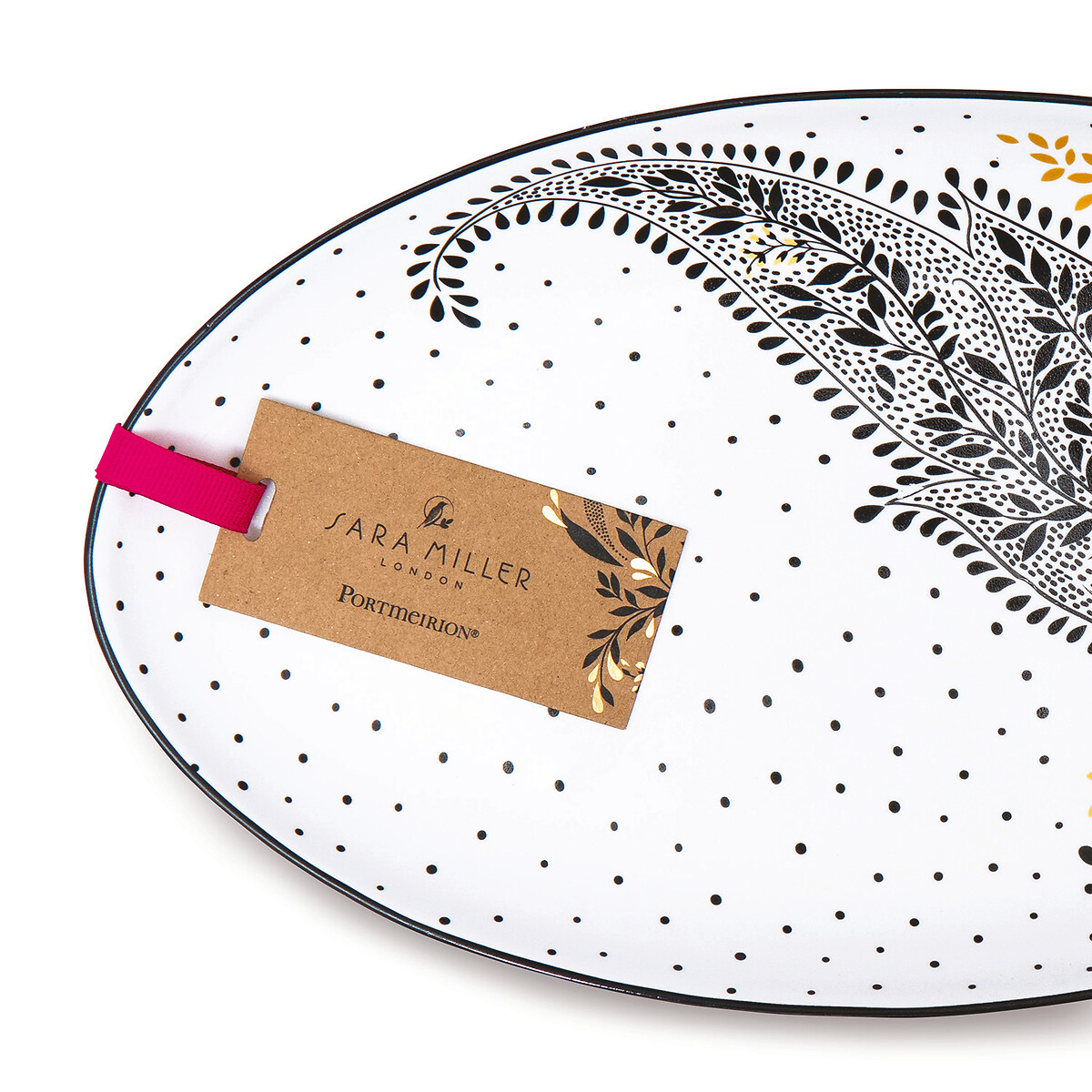 Artisanne Noir Medium Serving Platter white, SARA MILLER