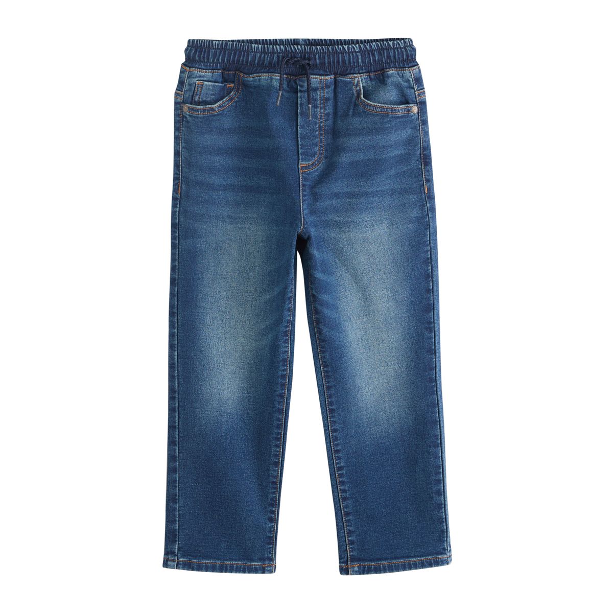 Jean ample à taille élastique, lot de 2 noir/bleu marine, NEXT