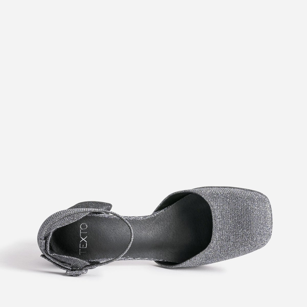 Escarpin ELAE argent, TEXTO