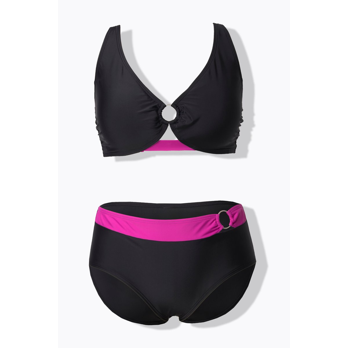Bikini, anneau décoratif, bonnets souples noir, ULLA POPKEN