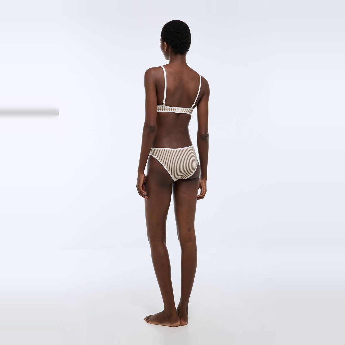 Culotte FLORA en microfibre imprimée ecru, MONOPRIX