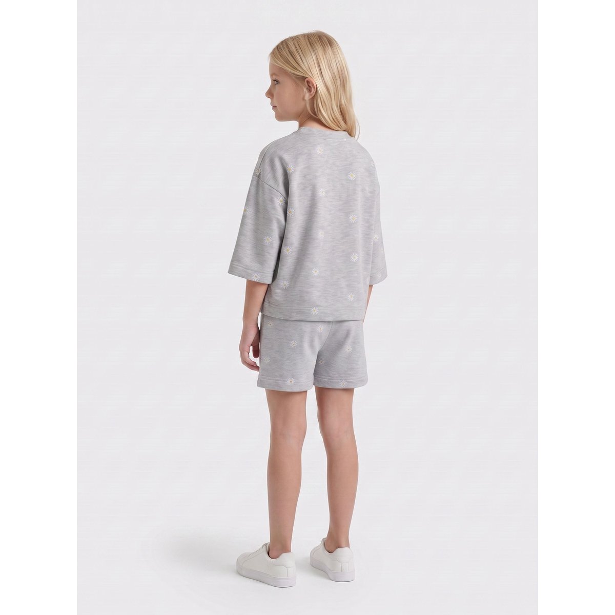 Short grise - light grey melange, KIDS ONLY