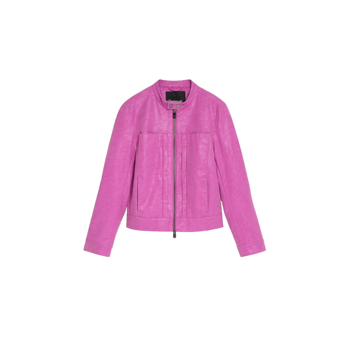 Veste courte effet cuir rouge, DESIGUAL